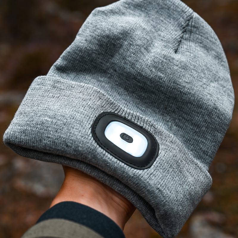 Varm LED-Beanie